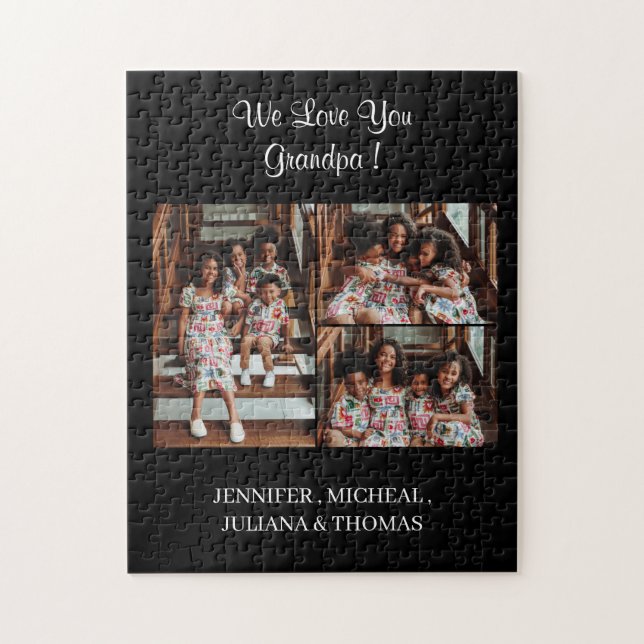 Quebra-cabeça Nós te amamos, vovô, o script personalizado de col (Vertical)