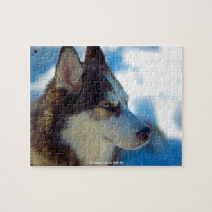 Quebra-cabeça Nossa Família Pet Jigsaw Puzzle Husky Siberiano