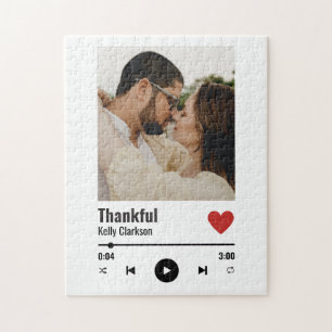Quebra-cabeça Nossa Música Personalizada Destaca Aniversário de