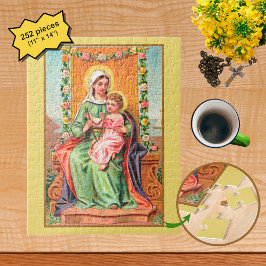 Quebra-cabeça Nossa Senhora do Rosário com a Criança Cristo