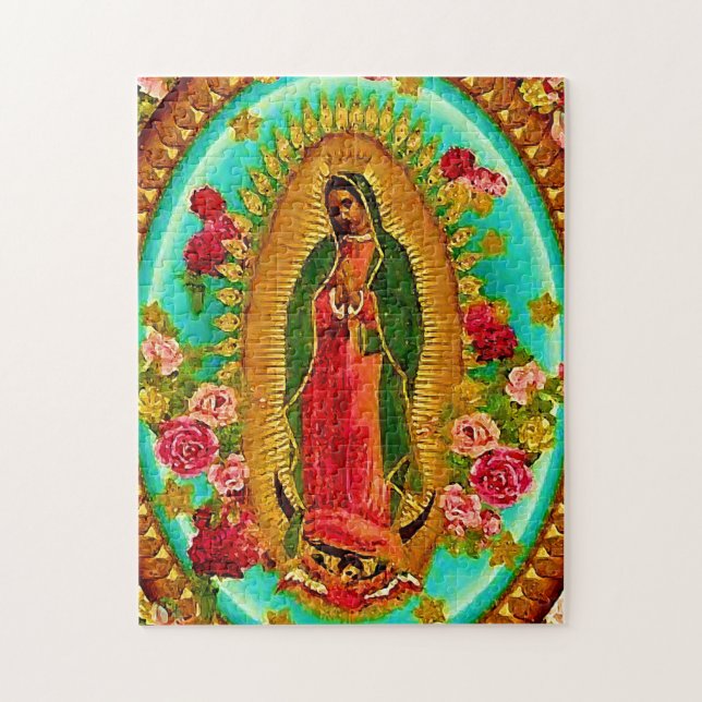 Quebra-cabeça Nossa Senhora Guadalupe Santo Virgem Mexicana Mari (Vertical)