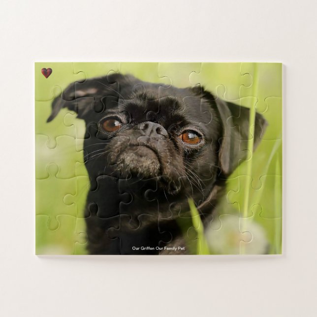 Quebra-cabeça Nosso Cachorro Griffon Nosso Pet Família (Horizontal)