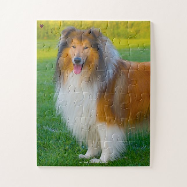 Quebra-cabeça Nosso Collie Áspero Nosso Animal de Estimação da F (Vertical)