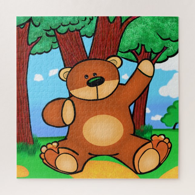 Quebra-cabeça Nosso na pradaria - Urso na pastagem (Vertical)