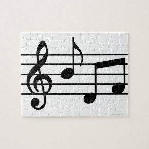 Quebra-cabeça Notas da música