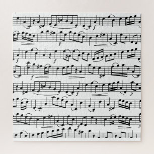 Quebra-cabeça Notas de Música de Folha