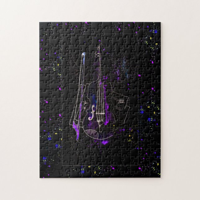 Quebra-cabeça Notas De Música E Bass Duplo (Vertical)