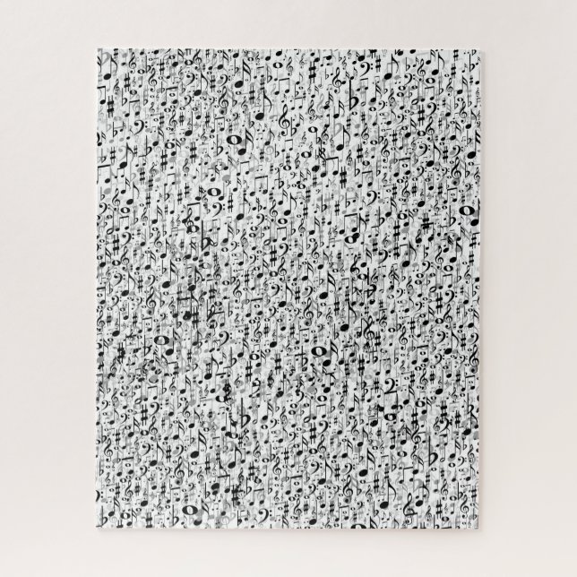 Quebra-cabeça Notas musicais legal e teste padrão aleatório dos (Vertical)