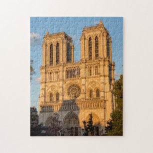 Quebra-cabeça Notre Dame de Paris em Ouro Hour - Paris, França