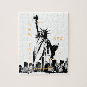Quebra-cabeça Nova Iorque Ny Nyc Estátua da Liberdade