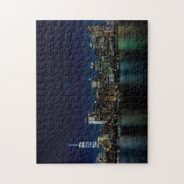 Quebra-cabeça Nova Iorque Skyline na NIght | Personalizado