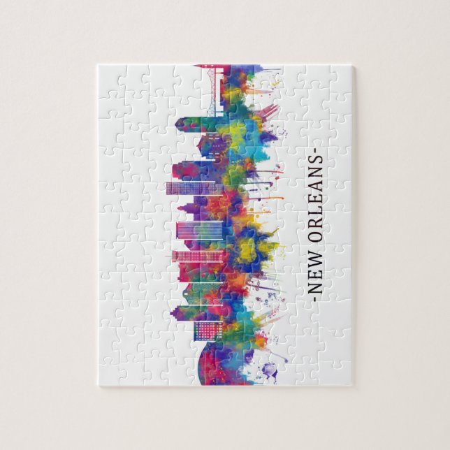 Quebra-cabeça Nova Orleans Louisiana Skyline (Vertical)