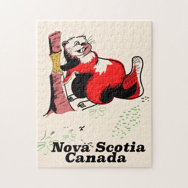 Quebra-cabeça Nova Scotia Canadá (Vertical)