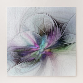 Quebra-cabeça Nova Vida, Fantasia Colorida de Arte Fractal Abstr