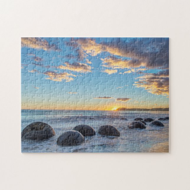 Quebra-cabeça Nova Zelândia, Ilha do Sul, Bolas de Moeraki (Horizontal)