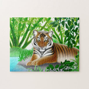 Quebra-cabeça novo calmo do tigre de Bengal