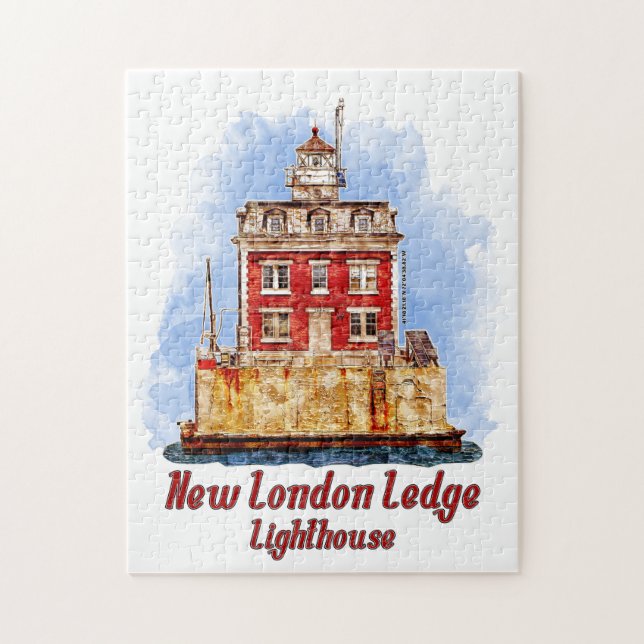 Quebra-cabeça Novo Conector de Aquarela de Ledge de Londres (Vertical)