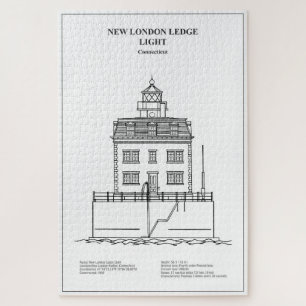 Quebra-cabeça Novo farol de Londres - Connecticut - BD