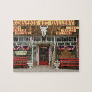 Quebra-cabeça Novo México, Cimarron. Galeria de arte Cimarron, N