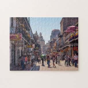 Quebra-cabeça Novo Orleans Bourbon Street Bairro Francês