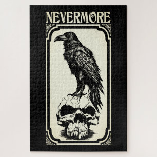 Quebra-cabeça Nunca mais Edgar Allan Poe - Raven
