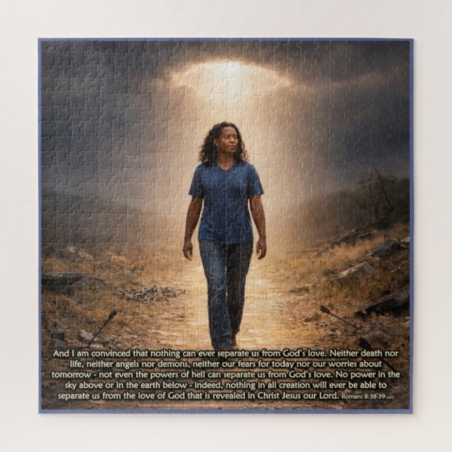 Quebra-cabeça Nunca separado de Deus (Vertical)