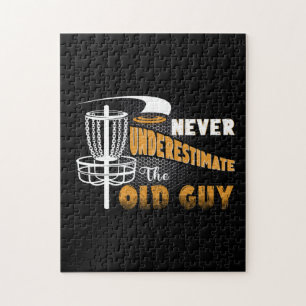 Quebra-cabeça Nunca Subestime O Golf De Disco Engraçado Da Antig