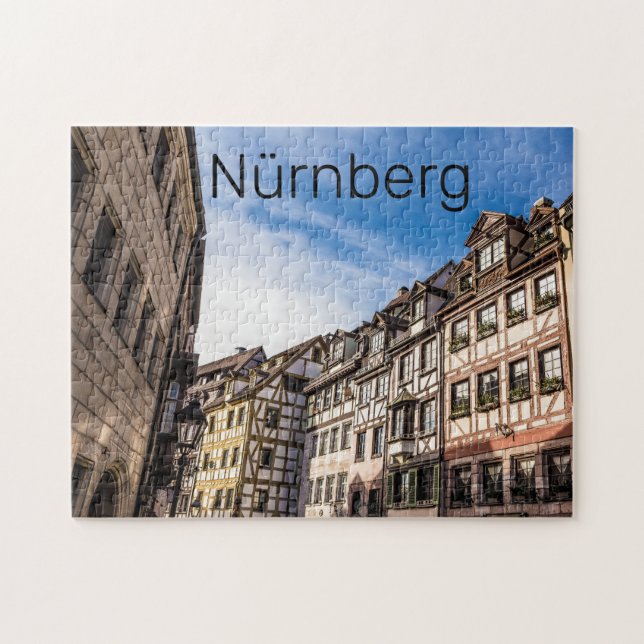Quebra-cabeça Nuremberg Cityscape Bavaria Alemanha Souvenir (Horizontal)