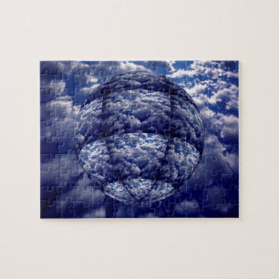 Quebra-cabeça Nuvem abstrata esfera 3D