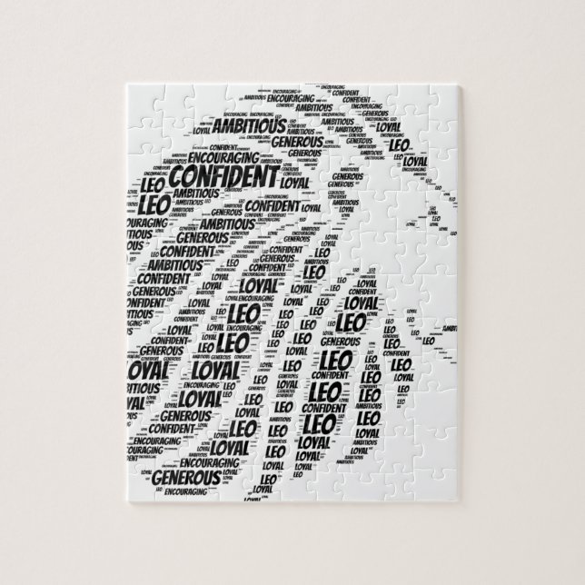 Quebra-cabeça Nuvem da palavra do sinal do zodíaco da astrologia (Vertical)