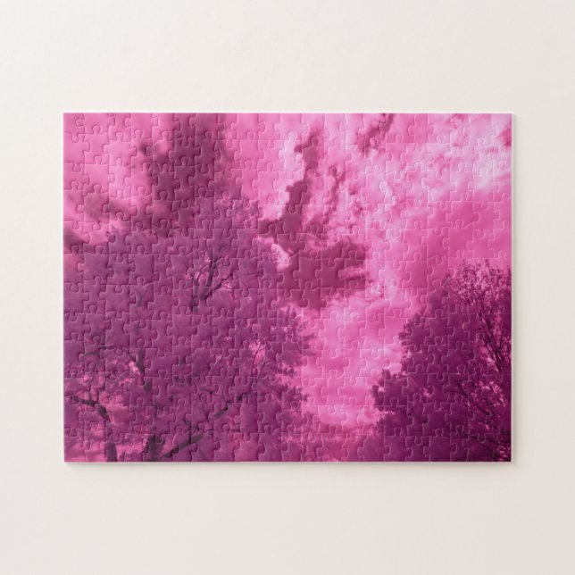 Quebra-cabeça Nuvem Infravermelho de Matizes Pinkish (Horizontal)