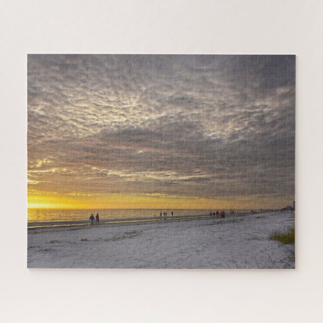 Quebra-cabeça Nuvens Cirrocumulus no Sunset de Fort Myers Beach, (Horizontal)