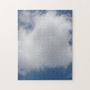 Quebra-cabeça Nuvens Cumulus Inchadas no Céu Azul