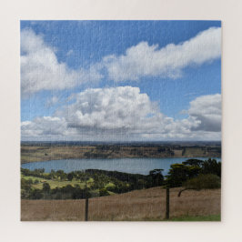 Quebra-cabeça Nuvens sobre o lago Gnotuk Camperdown Quebra-cabeç