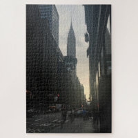 NYC Art Deco Arranha-céus Chrysler Building Sunset