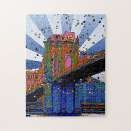 Quebra-cabeça NYC Psicedélico: Ponte Brooklyn nº 2