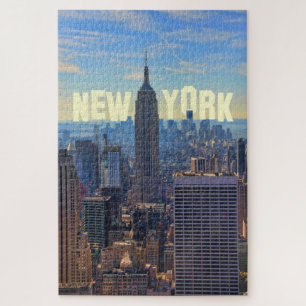 Quebra-cabeça NYC Skyline ESB, Comércio Mundial 2C
