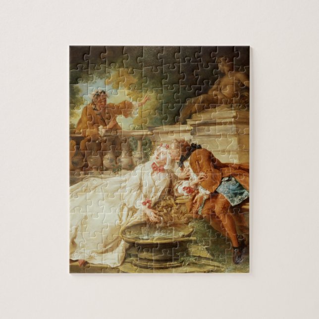 Quebra-cabeça O alarme, 1723 (óleo em canvas) (Vertical)