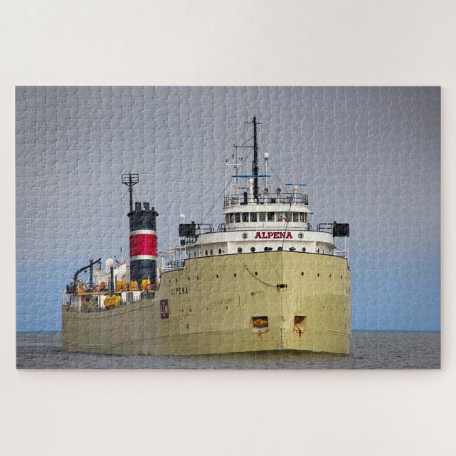 Quebra-cabeça O Alpena Navio Duluth Minnesota (Horizontal)