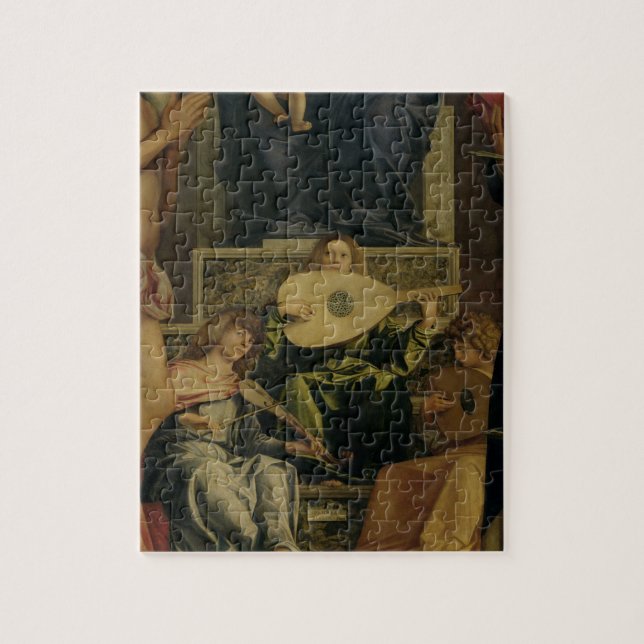 Quebra-cabeça O Altarpiece de San Giobbe, detalhe de playin dos (Vertical)