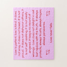 Quebra-cabeça O amor nunca falha