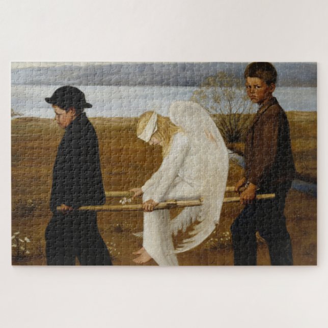 Quebra-cabeça O Anjo Ferido (por Hugo Simberg) (Horizontal)