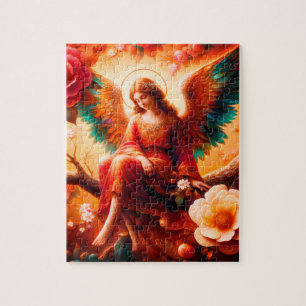 Quebra-cabeça O Anjo Melancólico Sentado numa Árvore
