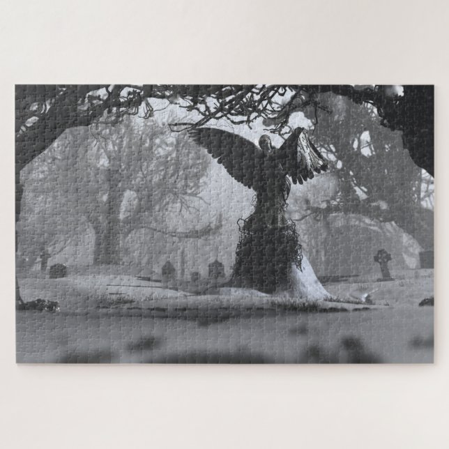 Quebra-cabeça O Anjo Negro (inverno) (Horizontal)