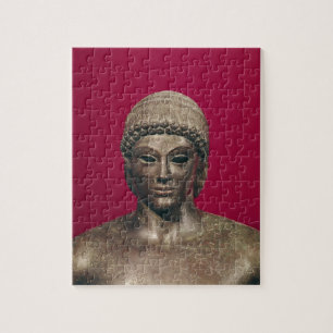 Quebra-cabeça O Apollo de Piombino, cabeça da estátua, encontr