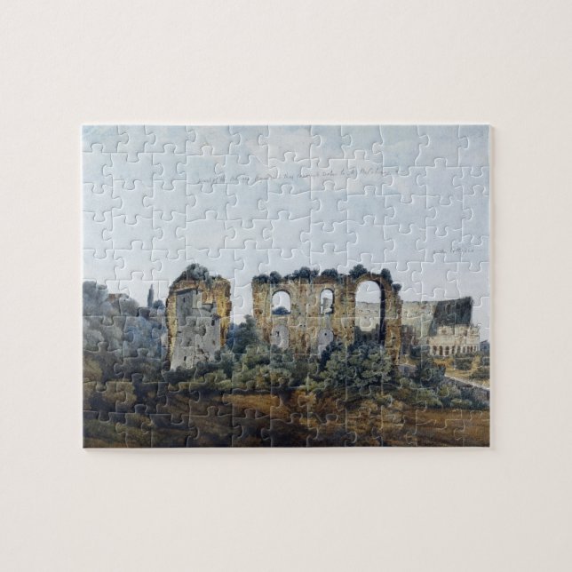 Quebra-cabeça O aqueduto de Claudean e o Colosseum, 1778 (w/c (Horizontal)