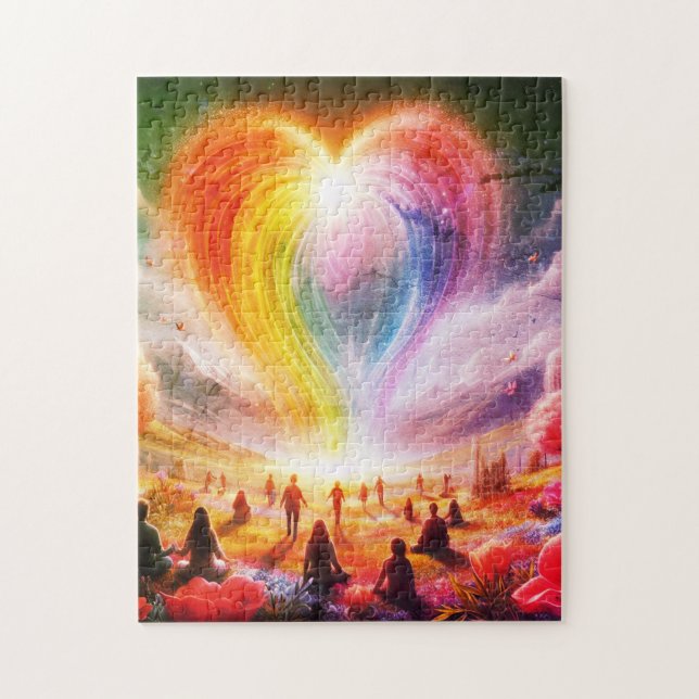 Quebra-cabeça O Arco-íris do Amor por Todas as Pessoas  (Vertical)