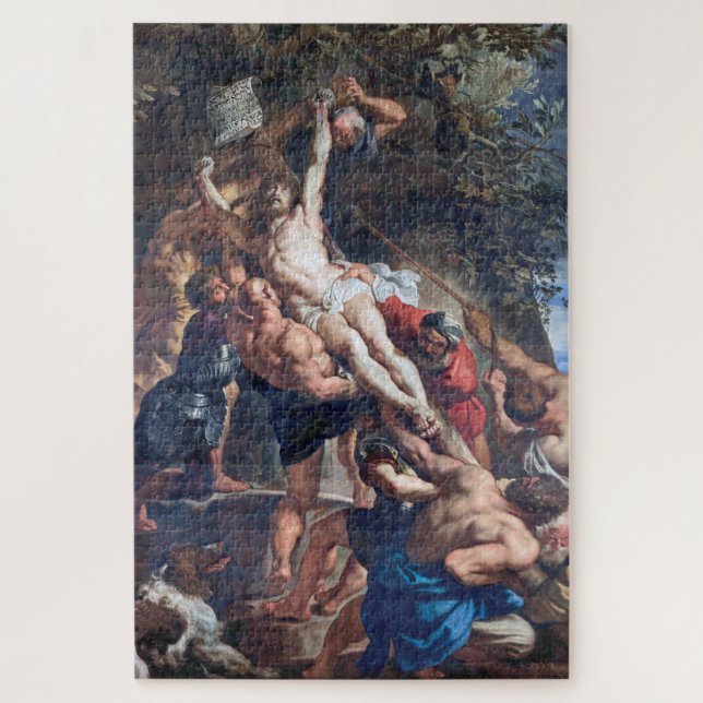 Quebra-cabeça O aumento da cruz, Rubens (Vertical)