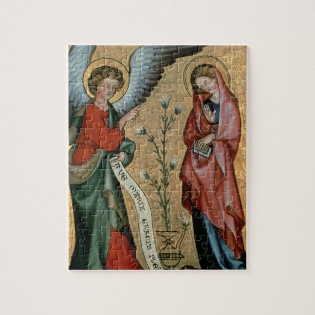 Quebra-cabeça O aviso, c.1330 (óleo no painel) (Vertical)