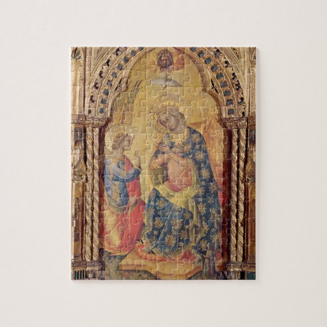 Quebra-cabeça O aviso (parte do polyptych) (óleo no painel (Vertical)